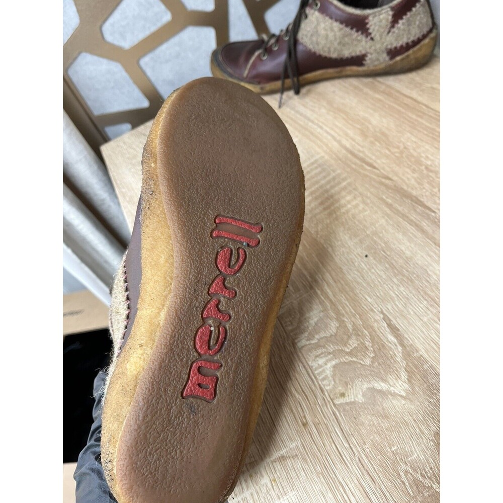 Merrell Milan Autumn Cross Wool Ruby Leather Crepe Sole Hiking Shoes 8.5 Sneaker - Picture 8 of 10